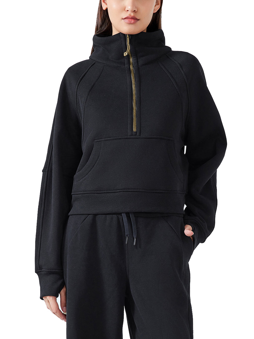 Half-Zip Crop