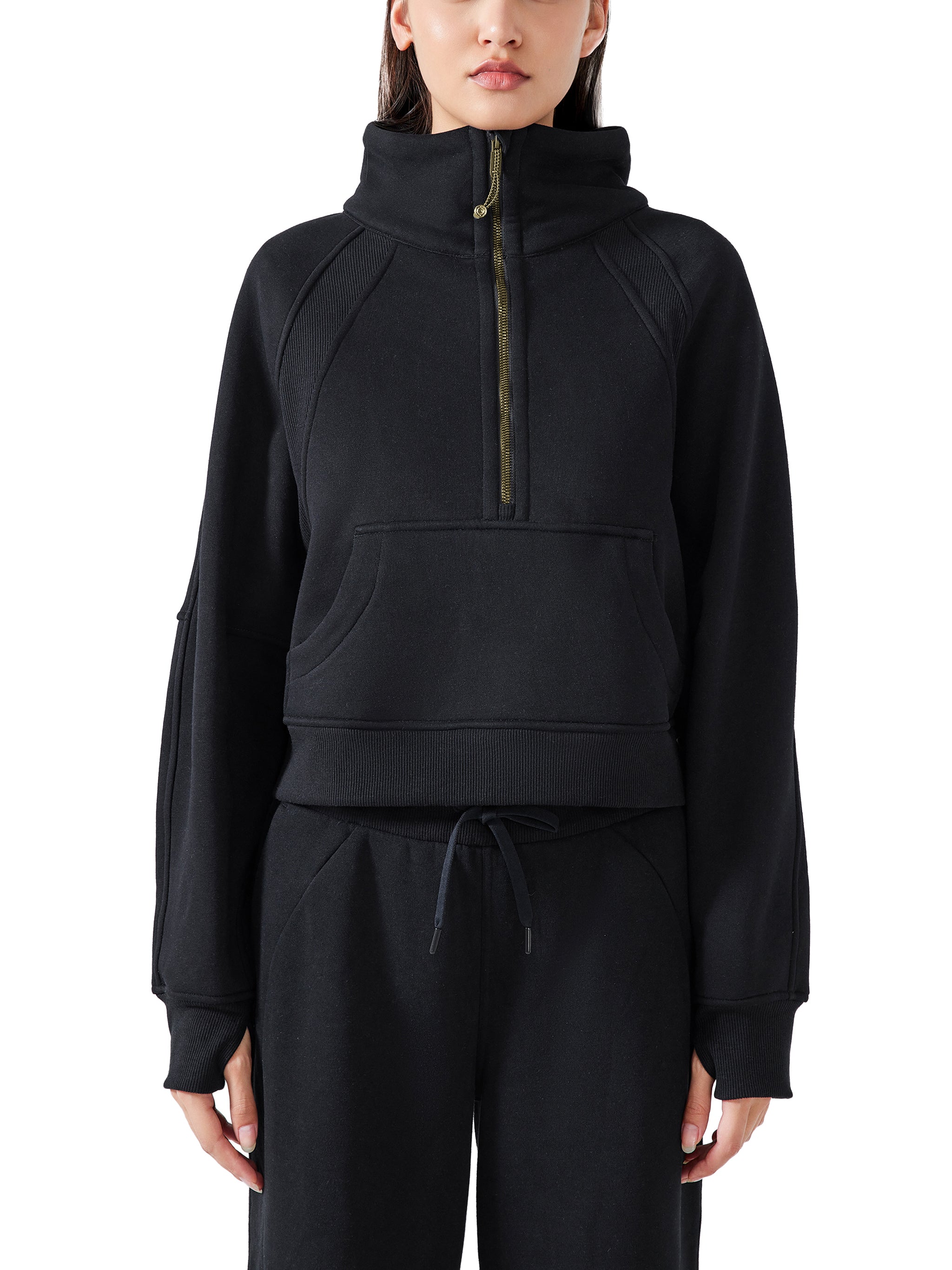 Half-Zip Crop