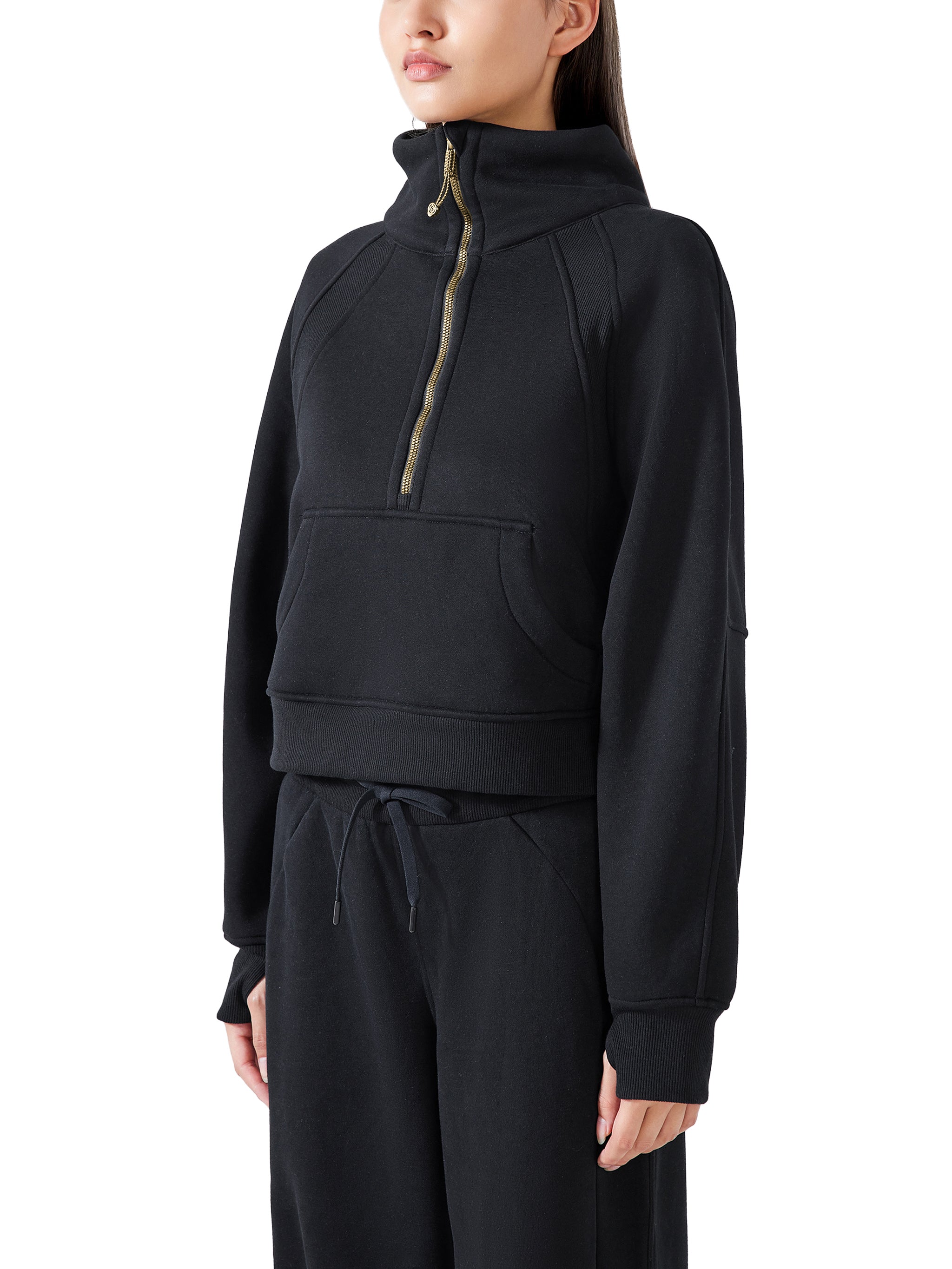 Half-Zip Crop